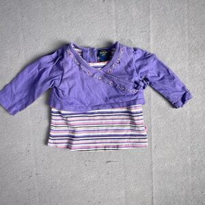 OshKosh‎ B'gosh Top Girls 3-6 Months Purple Shirt